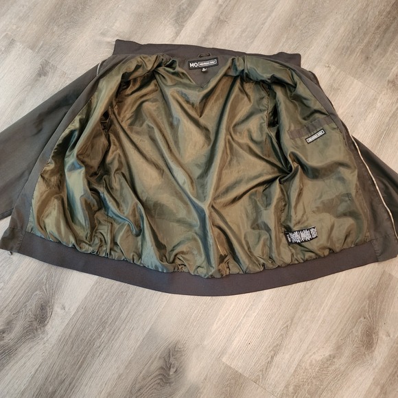Members Only Iconic Racer Jacket Mens XL Olive Green Bomber Retro 80s Style Zip - Picture 9 of 15